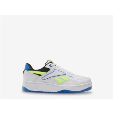 Imagem de Reebok Tênis infantil unissex ATR Chill, Branco/azul cinético/limão digital, 13 Little Kid