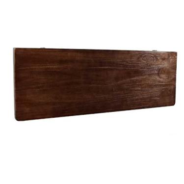 Imagem de Mesa flutuante de madeira de pinheiro montada na parede, mesa de madeira de pinheiro, pequena mesa de madeira para escritório, casa, cozinha (100 x 45 cm)