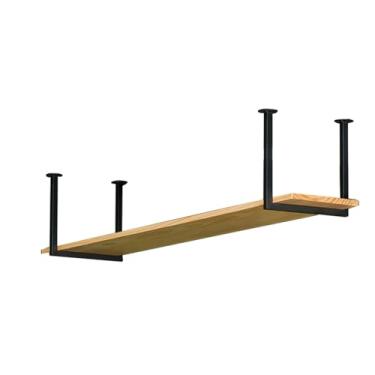 Imagem de Prateleira montada no teto, prateleiras flutuantes suspensas, prateleiras vintage para decoração de casa, para bar, café, cozinha, restaurante (100 x 30 cm/39,5 x 11,8 pol, 1T)