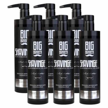 Imagem de Kit 6x Shaving Gel De Barbear Cream 750ml Bancada Big Barber