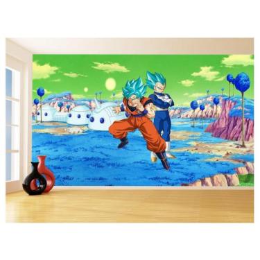 Imagem de Papel De Parede Dragon Ball Goku Vegeta Anime 3,5M Dbz421 - Você Decor