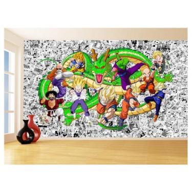 Imagem de Papel De Parede Dragon Ball Goku Vegeta Anime 3,5M Dbz118 - Você Decor