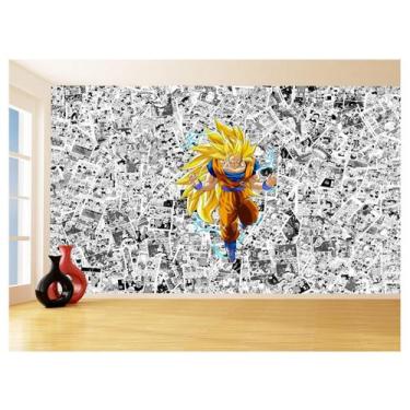 Imagem de Papel De Parede Dragon Ball Goku Página Manga 3,5M Dbz542 - Você Decor