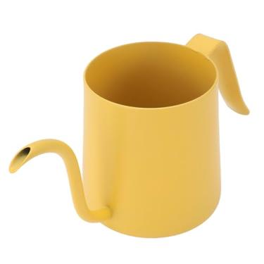 Imagem de AUNMAS Bule de chá de café 250ml, Pescoço de Ganso de Aço Inoxidável 304, Bico Longo e Estreito, Despeje sobre Chaleira para Viagens de Escritório Em Casa (Amarela)