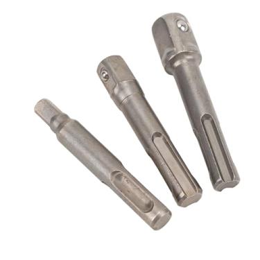 Imagem de Hyuduo Conjunto de Adaptador de Soquete SDS Plus de 3 Unidades, 1/4 3/8 1/2 Converta Sua Furadeira Em Uma Chave de Soquete de Energia, para Adaptadores de Chave de Porca de Brocas de Impacto,
