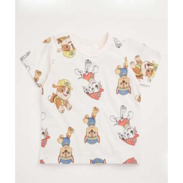 Imagem de Camiseta Infantil Patrulha Canina Nickelodeon Tam 1 a -13002, Off whit