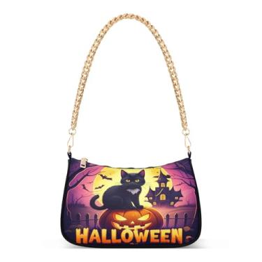 Imagem de CEBUGI Bolsa tiracolo feminina bolsa de ombro preta bolsa clutch elegante com alça de corrente