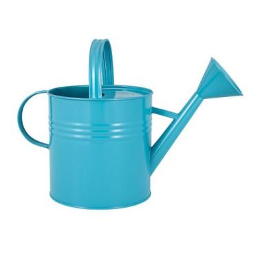 Imagem de Regador Azul Galvanizado 10 Litros - Alta Durabilidade Uso Doméstico e