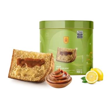 Imagem de Panetone Havanna Limone Limão Recheado Doce De Leite 700g Lata