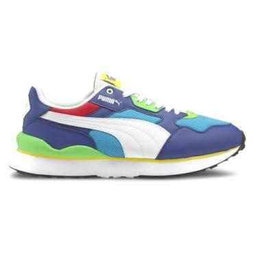Imagem de PUMA Tênis masculino R78 Futr, Limoges-puma branco-oceano havaiano, 8.5