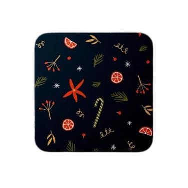 Imagem de Ladrilho Decorativo de Cerâmica Estampa Natalina Ramos e Frutos