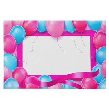 Imagem de Wassud Tapete de porta de balões coloridos 61 x 89 cm, tapete de área lavável antiderrapante com suporte de borracha, tapete macio e macio para sala de estar, quarto, entrada, entrada