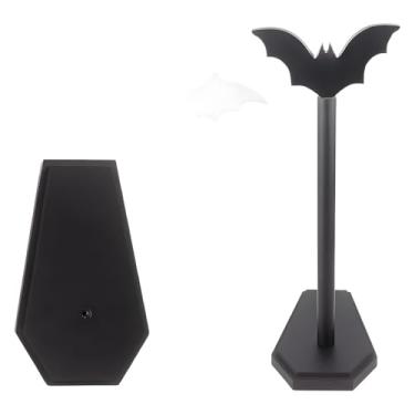 Imagem de Suporte de Guardanapo Caixão Madeira Gótico Detachável Papel Rolo Halloween Decoração Mesa Estética Assustadora Funcional Utilidade Prática Alto- Design Intricado Acessório Festivo Gótica Reuniões Eve