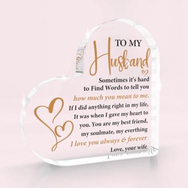 Imagem de Presentes To My Husband, presentes de dia dos namorados para marido, presente de dia dos namorados, aniversário, casamento, aniversário, dia dos namorados, lembrança de acrílico, presente de coração