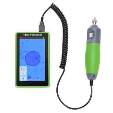 Imagem de Garosa Detector Facial de Extremidade de Fibra Microscópio de Fibra óptica Com Tela de Toque LCD de 5 Polegadas Com Conectores SC FC ST LC para Inspeção Facial de Extremidade de