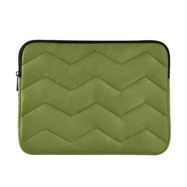Imagem de Pasta para laptop Moss Green, fina, leve, à prova d'água, capa para laptop de viagem para homens e mulheres de 13 a 14 polegadas