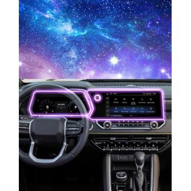 Imagem de 2 peças EUEKY para 2025 Che vy Colorado protetor de tela -2023 2024 2025 2026 Colorado (ZR / Z71)/G M C Canyon (AT4 /Denali/AT4X /elevação) Nav de 11,3 polegadas e película protetora de painel de 28