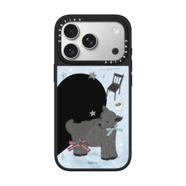 Imagem de CASETiFY Capa espelhada para iPhone 17 Pro [refletiva/compatível com Magsafe/1,5 m. 1X proteção contra quedas de grau militar] - Café - Preto em preto