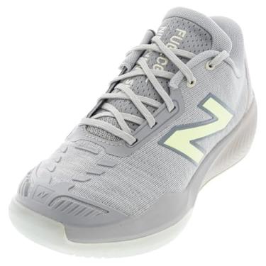Imagem de New Balance Tênis feminino FuelCell 996 V5 Hard Court, Cinza ardósia/lima branqueada, 5.5 Wide
