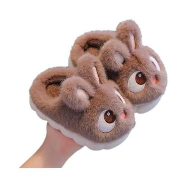 Imagem de Chinelos De Inverno De Algodão Para Meninas E Meninos, Coelhinhos Fofo