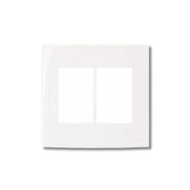 Imagem de Placa Sleek 6 Modulos 4X4 Branca Margirius 16030