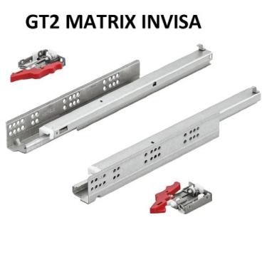 Imagem de Corrediça Oculta Com Amortecedor Hafele GT2 300  a 550mm, 450mm