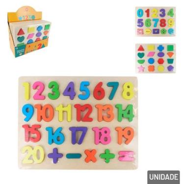 Imagem de Tabuleiro Educativo Número e Formas - Tudo em Caixa - ARK BRASIL