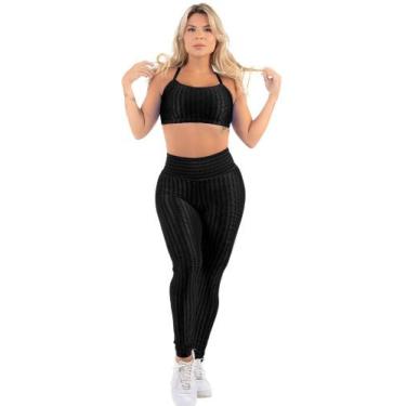 Imagem de Roupa De Academia Top  Costas Nuas+ Legging Conjunto New Zig - HYPE MO