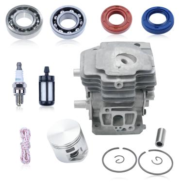 Imagem de Atunee Kit de junta de pistão de cilindro de 40 mm adequado para Stihl FS240 FS240R cortador de escova aparador com vedação de óleo de manivela de ignição peças de substituição # 4147-007-1602, 4147