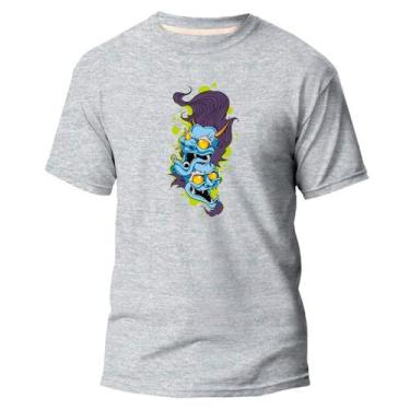 Imagem de  Camiseta Basica Algodão Premium Estampada Hannya Japanese  - Pavesi, 
