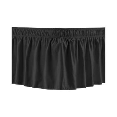 Imagem de Saia De Cama Ajustável Com Elástico, Fácil De Colocar, Ruffle Antipoei
