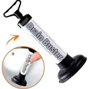 Imagem de Desentupidor De Vaso Sanitario Manual Com Bomba De Ar