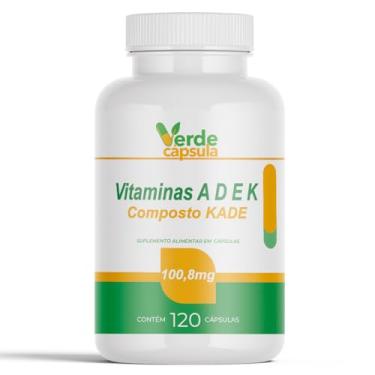 Imagem de Vitaminas ADEK 120 Cápsulas - Vitamina A, Vitamina D, Vitamina E e Vitamina K - Composto KADE - Verde Cápsula