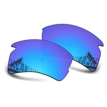 Imagem de Well-aimed Lentes de reposição compatíveis com Oakley Flak 2.0 | Óculos de sol Flak 2.0 XL - Azul irídio polarizado
