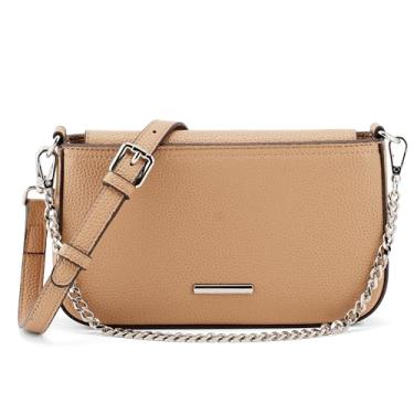 Imagem de Goinsound Bolsa tiracolo pequena conversível feminina de couro vegano com alça superior com alça ajustável, Azul 1, Small