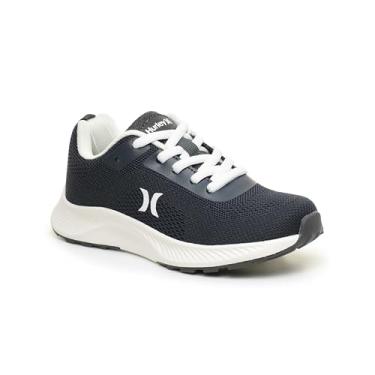 Imagem de Hurley Tênis infantil leve com cadarço – tênis de corrida e brincadeiras para meninos e meninas com malha respirável, palmilha acolchoada e tração durável – Tênis esportivo diário para escola