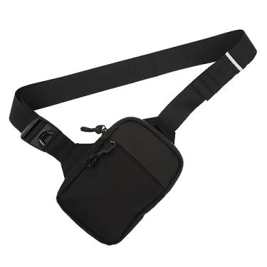 Imagem de Leapiture Side Shoulder Bag Small Watertight Sling Bag Casual Shoulder Bag Adjustable Breathable for Men Women Running Cycling Traveling (Preto)