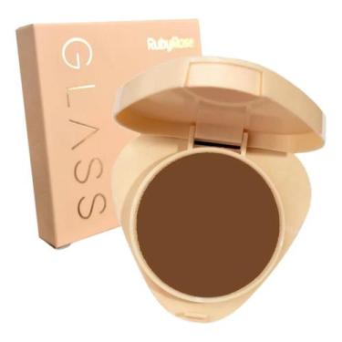 Imagem de Po compacto de alta cobertura gpd20 glass hb86311 rubyrose - RUBY ROSE