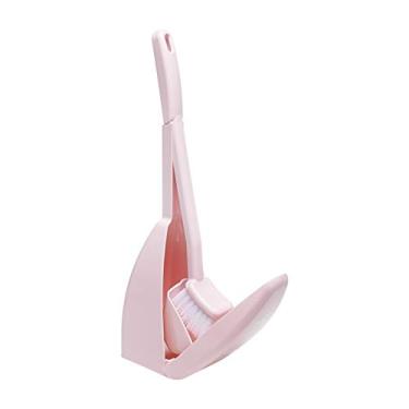 Imagem de Escova de vaso sanitário para banheiro, kit de limpeza, conjunto de escovas de vaso sanitário, base de escova de vaso sanitário com uma mão, limpeza de vaso sanitário com uma mão, escova de vaso