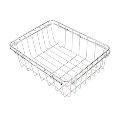 Imagem de U5GAAALPPQ9 Escorredor de disco com bico removível de aço inoxidável escorredor de pratos escorredor de tigela de drenagem