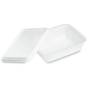 Imagem de Bandeja De Isopor Retangular M900Ml Com Tampa C/50