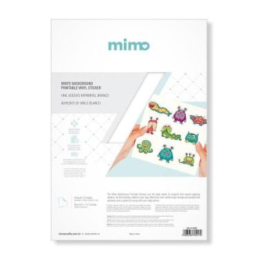Imagem de Vinil adesivo imprimível Branco Resistente a água - Mimo - A4 10 fls