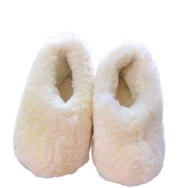 Imagem de Pantufa De Pele Ovina Lã  Carneiro  Natural 38