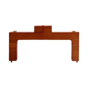 Imagem de Bolsa Transversal Artesanal Com Alça De Madeira Em Formato U, Acessóri