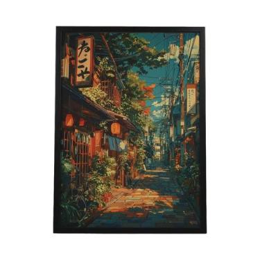 Imagem de Pôster De Parede Moderno Com Estampa De Lona De Loja De Ramen De Anime