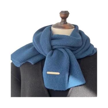 Imagem de Cachecol De Lã Quente E Grosso Para Mulheres, Acessório De Inverno Em 