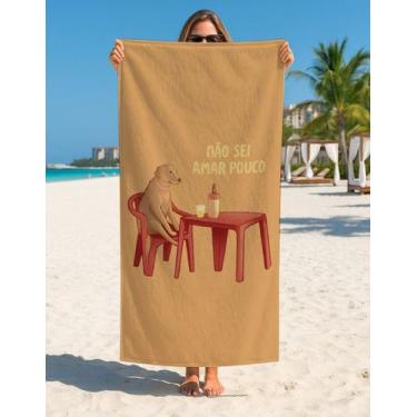 Imagem de Toalha De Praia Divertida Memes Bar Verão Banho Calor Curtir - Use Thu