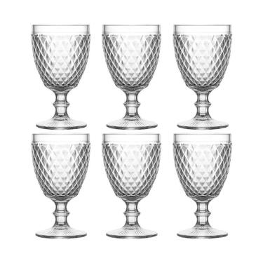 Imagem de Kit 06 Copos De Vidro Bico De Abacaxi Conjunto