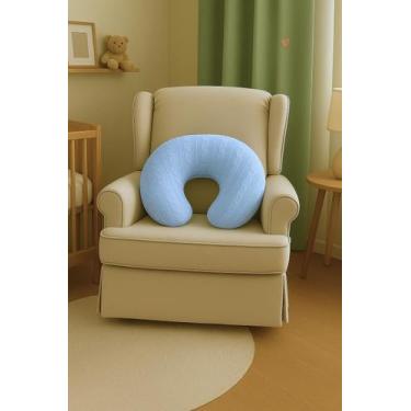 Imagem de Almofada Para Amamentação Em Tricot Trabalhada Luxo Confortável Antial