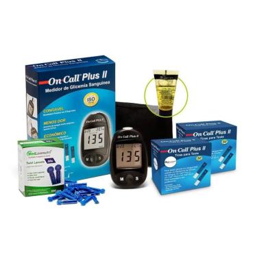 Imagem de Monitor De + 100 Tiras + 100 Lancetas + 1 Lí